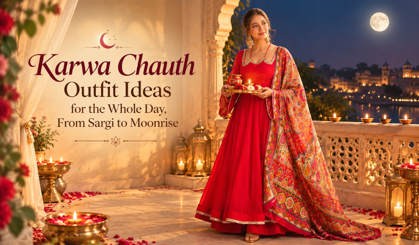 Karwa Chauth Outfit Ideas for the Whole Day, From Sargi to Moonrise